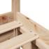 Estructura de cama sin colchón madera maciza de pino 100x200