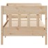 Estructura de cama sin colchón madera maciza de pino 100x200