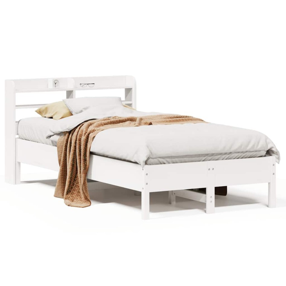 Estructura cama sin colchón madera maciza pino blanca