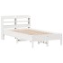 Estructura cama sin colchón madera maciza pino blanca