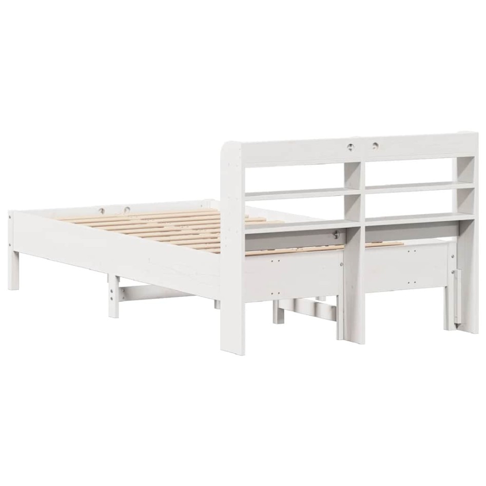 Estructura cama sin colchón madera maciza pino blanca