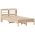 Estructura de cama sin colchón madera maciza pino 75x190