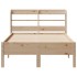 Estructura de cama sin colchón madera maciza pino 75x190