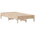 Estructura de cama sin colchón madera maciza pino 75x190