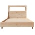 Estructura de cama sin colchón madera maciza de pino 90x190