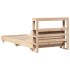 Estructura de cama sin colchón madera maciza de pino 90x190