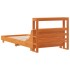 Estructura de cama sin colchón madera maciza marrón 90x190