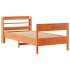 Estructura de cama sin colchón madera de pino marrón 90x200