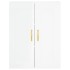 Aparador alto madera contrachapada blanco brillo 69,5x34x180