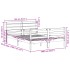 Estructura de cama con cabecero madera pino blanco 135x190