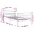 Estructura de cama con cabecero madera maciza pino 100x200