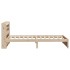 Estructura de cama con cabecero madera maciza pino 100x200