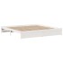 Estructura de cama con cabecero sin colchón blanco 200x200