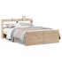 Estructura de cama con cabecero madera de pino blanco