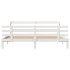 Estructura de cama con cabecero sin colchón blanco 180x200