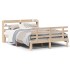 Estructura de cama con cabecero madera de pino blanco