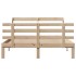 Estructura de cama con cabecero madera de pino blanco