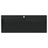Lavabo de fundición de mineral/mármol negro mate 120x46x11