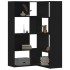 Estantería de esquina 4 niveles madera blanco 85x85x140