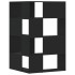 Estantería de esquina 4 niveles madera blanco 85x85x140