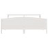 Estructura de cama sin colchón madera maciza blanca 200x200