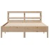 Estructura de cama sin colchón madera de pino blanco 150x200