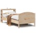 Estructura de cama sin colchón madera maciza de pino 100x200