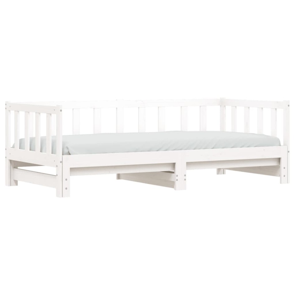 Sofá cama nido madera maciza de pino blanco 90x200