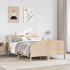 Estructura de cama sin colchón madera de pino maciza 120x200