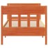 Estructura de cama sin colchón madera de pino marrón 90x200
