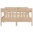 Estructura de cama sin colchón madera maciza de pino 120x190