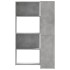 Estantería esquina 4 niveles madera gris hormigón 85x85x140