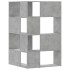 Estantería esquina 4 niveles madera gris hormigón 85x85x140
