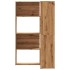 Estantería esquina 4 niveles madera roble artisan 85x85x140
