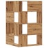 Estantería esquina 4 niveles madera roble artisan 85x85x140