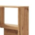 Estantería esquina 4 niveles madera roble artisan 85x85x140