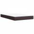 Cama box spring con colchón tela marrón oscuro 120x200