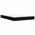 Cama box spring con colchón tela negro 140x190