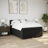 Cama box spring con colchón tela negro 140x190