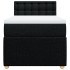 Cama box spring con colchón tela negro 80x200