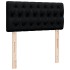 Cama box spring con colchón tela negro 100x200
