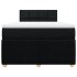 Cama box spring con colchón tela negro 120x190