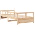 Sofá cama de madera maciza de pino natural 90x190