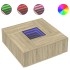 Mesa de centro con Infinity LED roble Sonoma 100x100x40