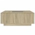 Mesa de centro con Infinity LED roble Sonoma 100x100x40