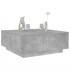 Mesa de centro madera ingeniería gris hormigón 100x100x40