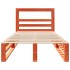 Estructura de cama sin colchón madera de pino marrón 90x200