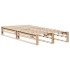 Estructura de cama sin colchón madera maciza pino 75x190