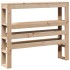Estructura de cama sin colchón madera maciza pino 75x190