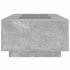Mesa de centro con Infinity LED gris hormigón 116x69x40